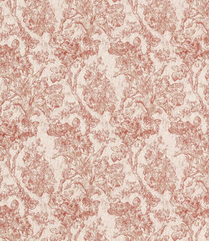 Fringed Tulip Toile Fabric / Putty