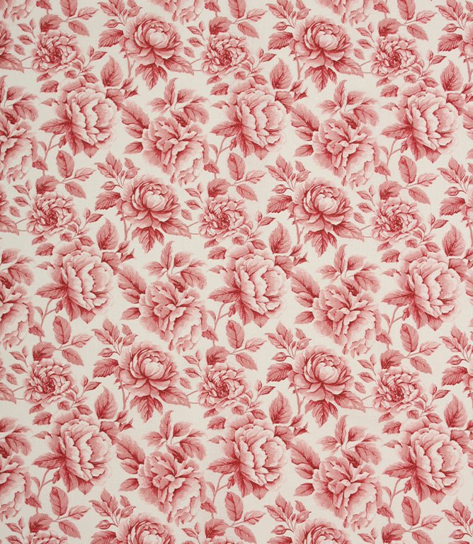 Chateau Rose Fabric / Red - Just Fabrics