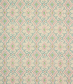 Daria Wide Fabric / Duck Egg / Soft Pink - Just Fabrics