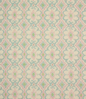 Daria Wide Fabric / Duck Egg / Soft Pink