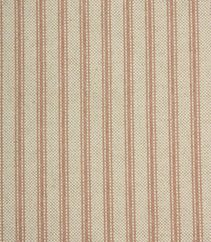 JF Linen Ticking Fabric / Pink