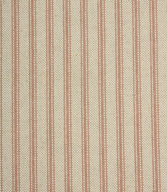 JF Linen Ticking Fabric / Pink - Just Fabrics