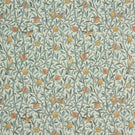 Birds and Pomegranate Outdoor Fabric / Tourmaline - Just Fabrics