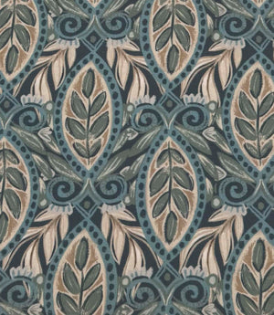 Arbor Fernwork Outdoor Fabric / Blue