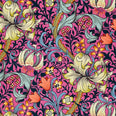 Golden Lily Velvet Fabric / Serotonin Pink