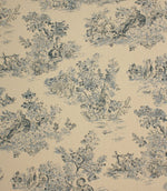 Chateau Toile Fabric / Blue - Just Fabrics