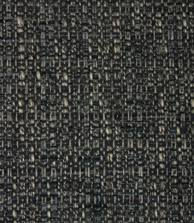 Next Tweed FR Fabric / Dark Blue - Just Fabrics
