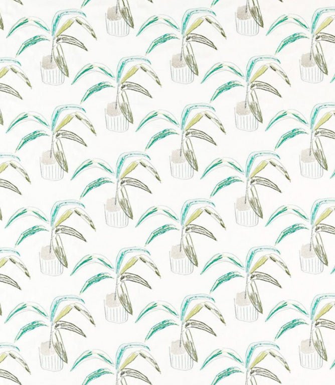 Crassula Fabric / Juniper / Lime / Moss - Just Fabrics