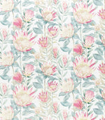 King Protea Fabric / Orchid / Grey - Just Fabrics