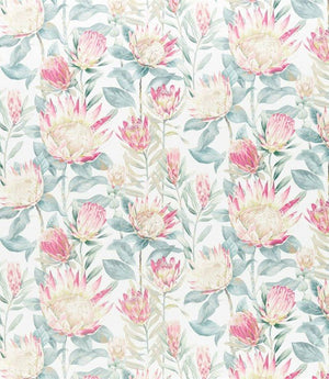 King Protea Fabric / Orchid / Grey