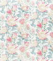 King Protea Fabric / Orchid / Grey - Just Fabrics