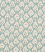 Odila Fabric / Aqua - Just Fabrics