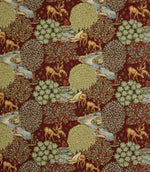 The Brook Tapestry Fabric / Wine - Just Fabrics