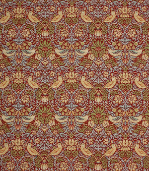 Strawberry Thief Tapestry Mini Fabric / Wine