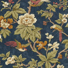 Lophura Fabric / Navy - Just Fabrics