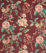Enchanted Garden Fabric / Damson - Just Fabrics
