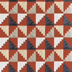 Mehari Fabric / Harissa / Oyster / Charcoal - Just Fabrics