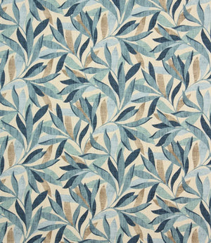 Island Leaves Fabric / Ashley Blue