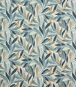 Island Leaves Fabric / Ashley Blue - Just Fabrics