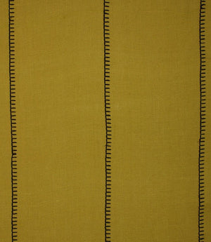 Stitched Up Fabric / Lime / Noir