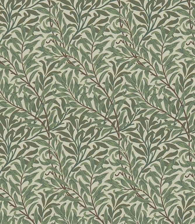 Willow Boughs Weave Fabric / Forest / Thyme - Just Fabrics