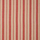 Aldsworth Stripe Fabric / Red - Just Fabrics