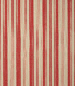 Aldsworth Stripe Fabric / Red - Just Fabrics
