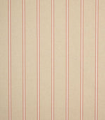 Linen Stripe Fabric / Red - Just Fabrics