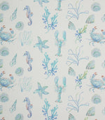 Oceanic Treasures Outdoor Fabric / Aqua - Just Fabrics