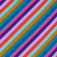 Sherbet Stripe Fabric / Lapis / Spinel / Aquamarine