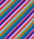 Sherbet Stripe Fabric / Lapis / Spinel / Aquamarine - Just Fabrics