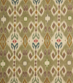 Bibi Ikat Fabric / Matcha - Just Fabrics