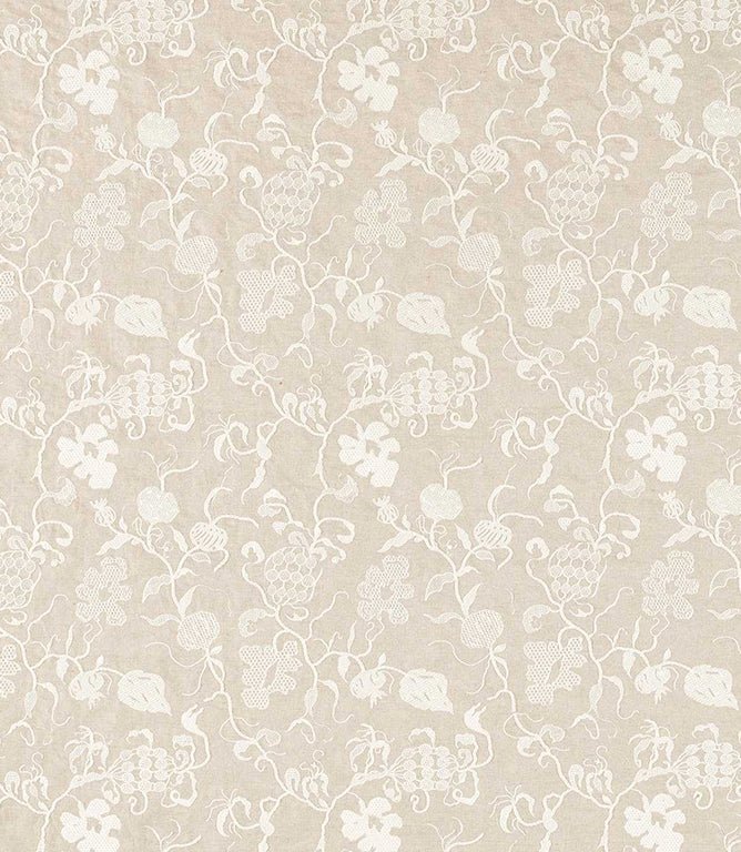 Mydsommer Pickings Fabric / Linen / Chalk - Just Fabrics