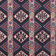 Dorothys Kilim Fabric / Barbed Berry / Indigo