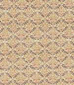 Bellflowers Fabric / Chocolate / Tan - Just Fabrics