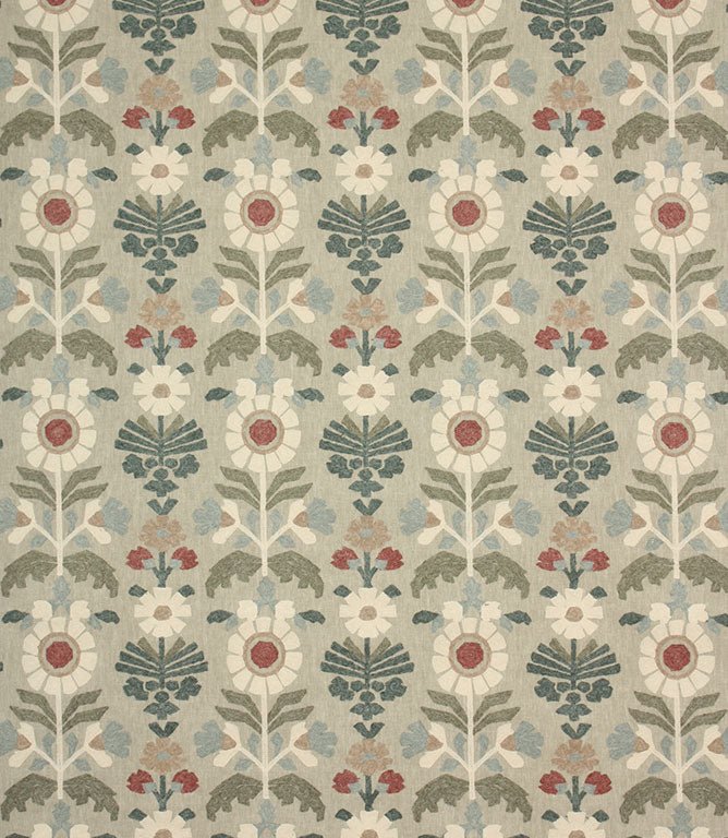 Meadow Blooms Fabric / Sage - Just Fabrics