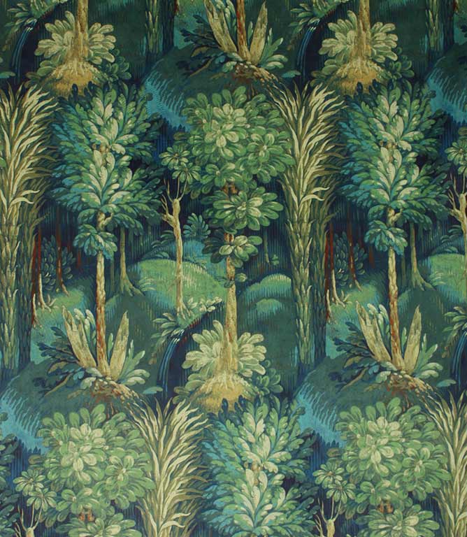 Forbidden Forest Fabric / Sapphire - Just Fabrics