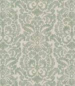 Hazel Damask Fabric / Eau de nil - Just Fabrics