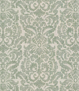 Hazel Damask Fabric / Eau de nil