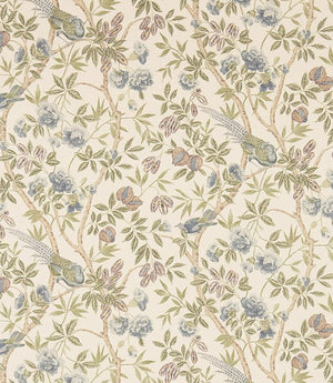 Abbeville Fabric / Blue / Ivory