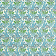 Laceflower Fabric / Garden Green / Lagoon