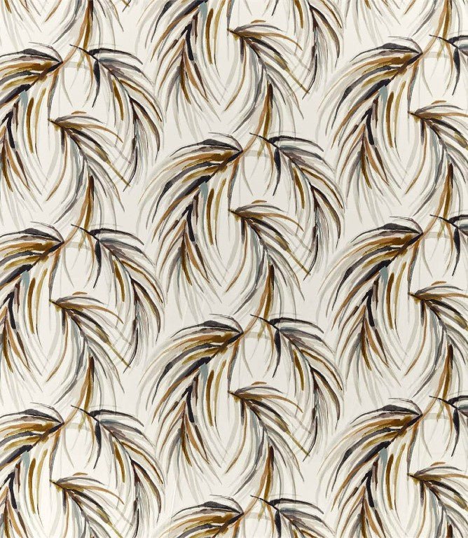 Alvaro Fabric / Honey / Slate / Topaz - Just Fabrics