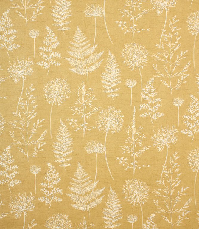 Chervil Fabric / Mustard - Just Fabrics