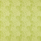 Marigold Fabric / Cream / Sap Green - Just Fabrics