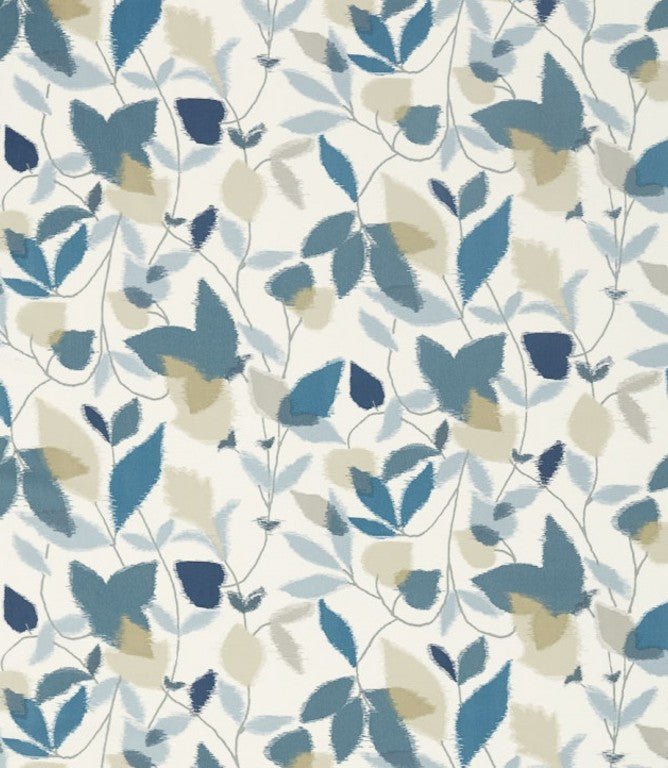 Akira Fabric / Denim / Midnight / Putty - Just Fabrics