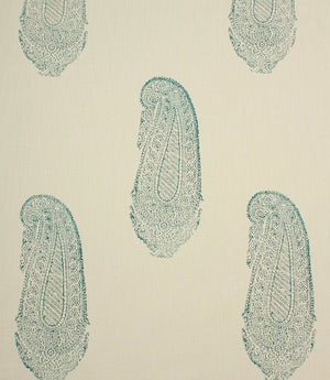 Bagaduru Fabric / Ivory / Teal