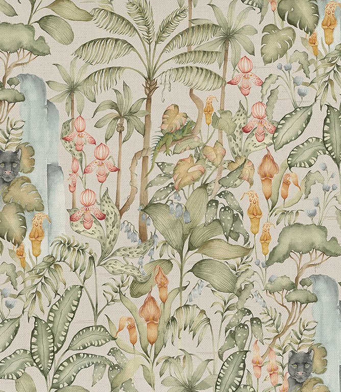 Elysian Canopy Fabric / Green - Just Fabrics