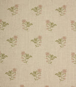 Meadow Blossom Fabric / Blush / Sage Green - Just Fabrics