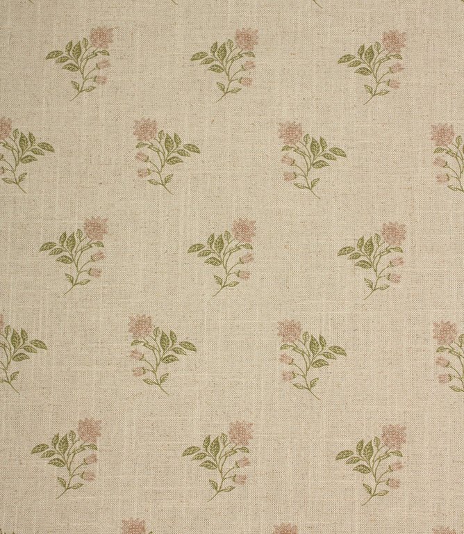 Meadow Blossom Fabric / Blush / Sage Green - Just Fabrics