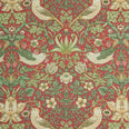 Strawberry Thief Outdoor Fabric / Crimson